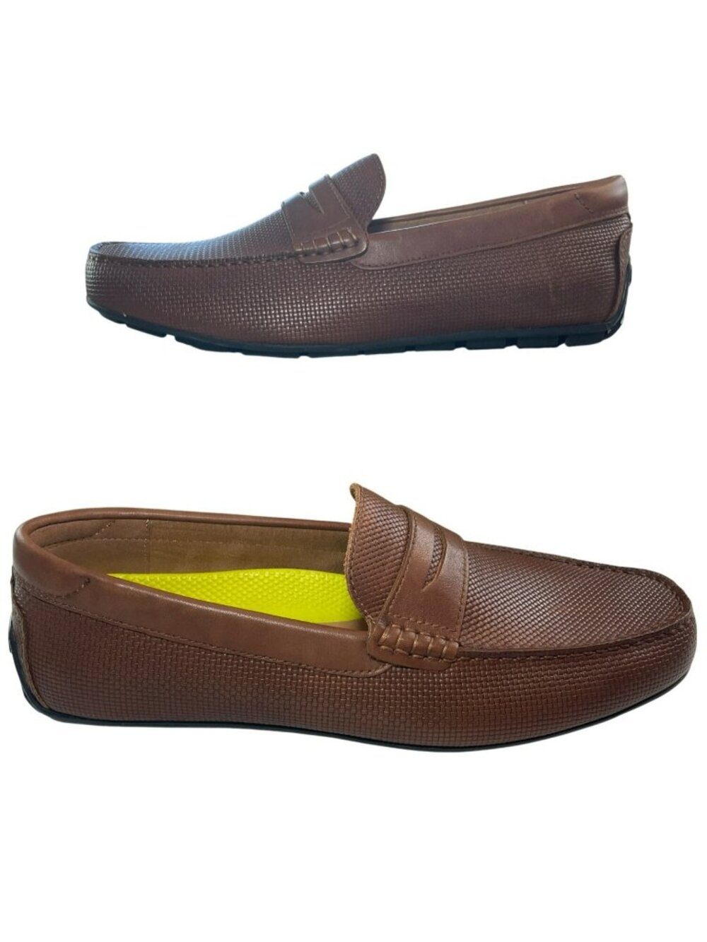 Florsheim Motor Penny DRV Moccasin Loafers Cognac Lthr Comfort Tech Men's Sz 11M